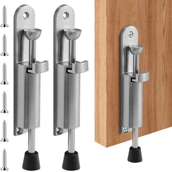 Blocco porta ventose - Blocco porta con serraggio - Ferro antiusurante - Antiscivolo - Installazione facile - Resistente alla ruggine - 2 pezzi