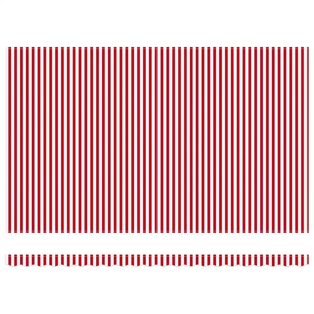 Tenda Retrattile Rosso e Bianco 500 × 300 cm 3331264