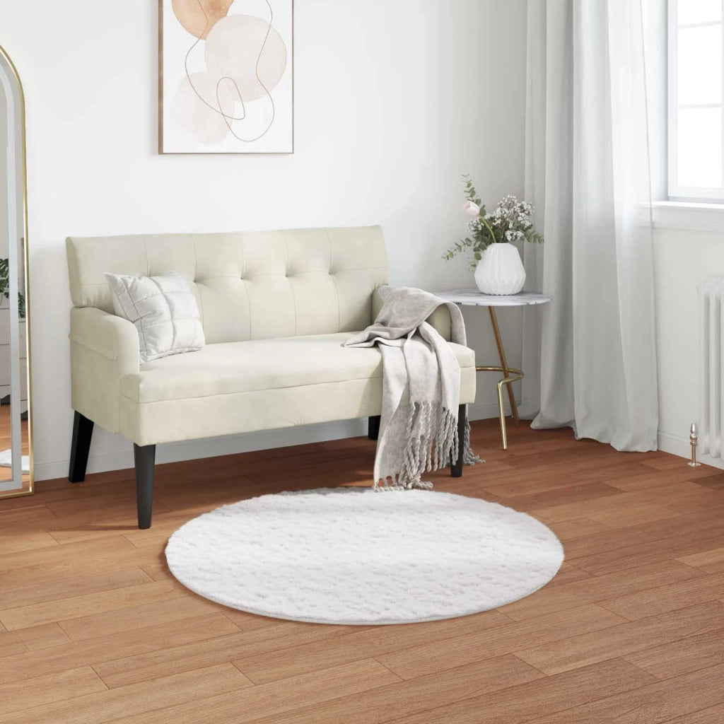 Tappeto antiscivolo in sintetica di coniglio OLITE Bianco 42021625