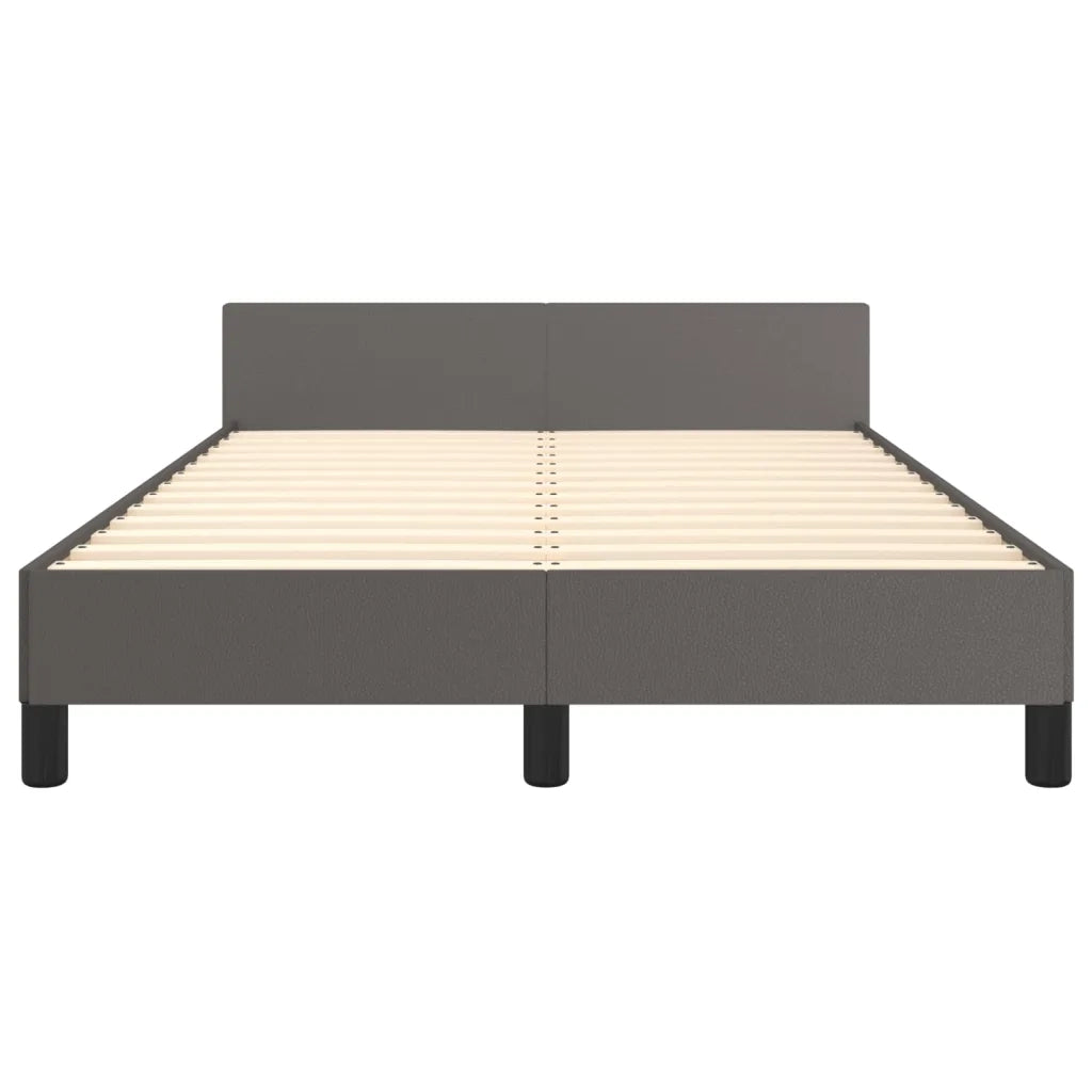 Giroletto senza Materasso Grigio 120x190 cm Similpelle