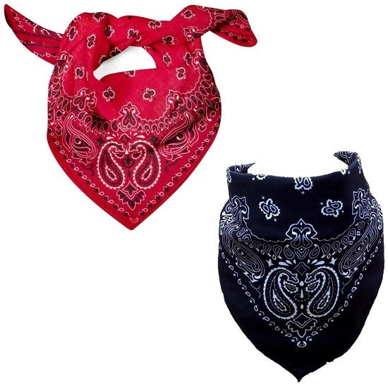 Benda multifunzionale - Sciarpa unisex - 2 pezzi - Cotone - Respirante - Accessorio estivo