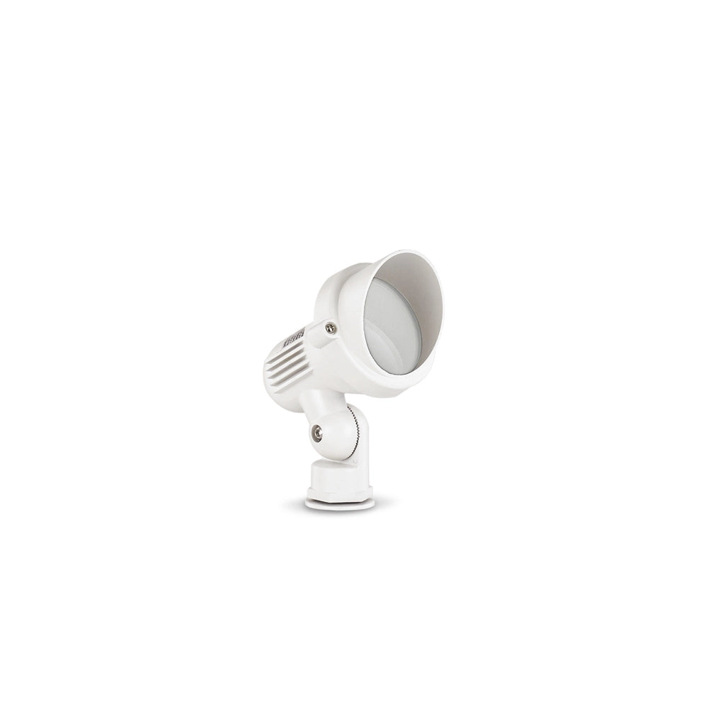 Piantana Moderna Da Esterno Terra Alluminio Bianco 1 Luce Gu10