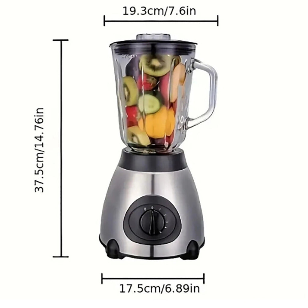 FRULLATORE ELETTRICO 2 IN 1 MACINA CAFFE TRITATUTTO 800W MIXER FRUTTA 1.5L 0471