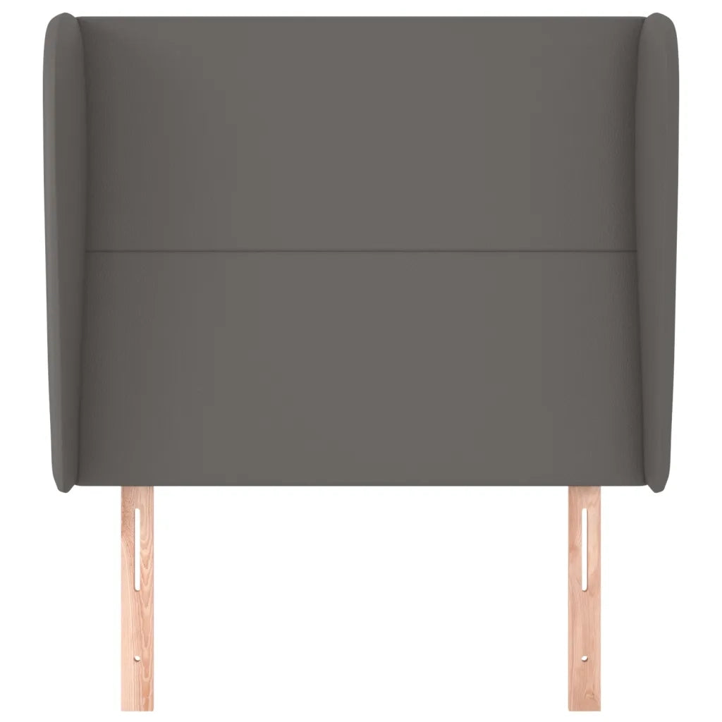 Testiera | Testata ad Orecchio Grigio 103x23x118/128cm in Similpelle