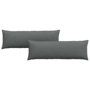 Cuscini da Divano 2 pz | Cuscini per sedie Grigio scuro 120 x 40 cm Tessuto