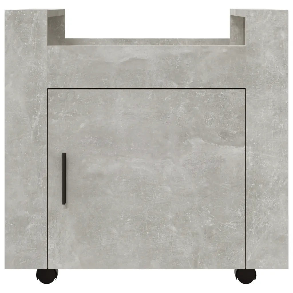 Carrello Scrivania Grigio cemento 60x45x60 cm Legno Multistrato CFW7409642