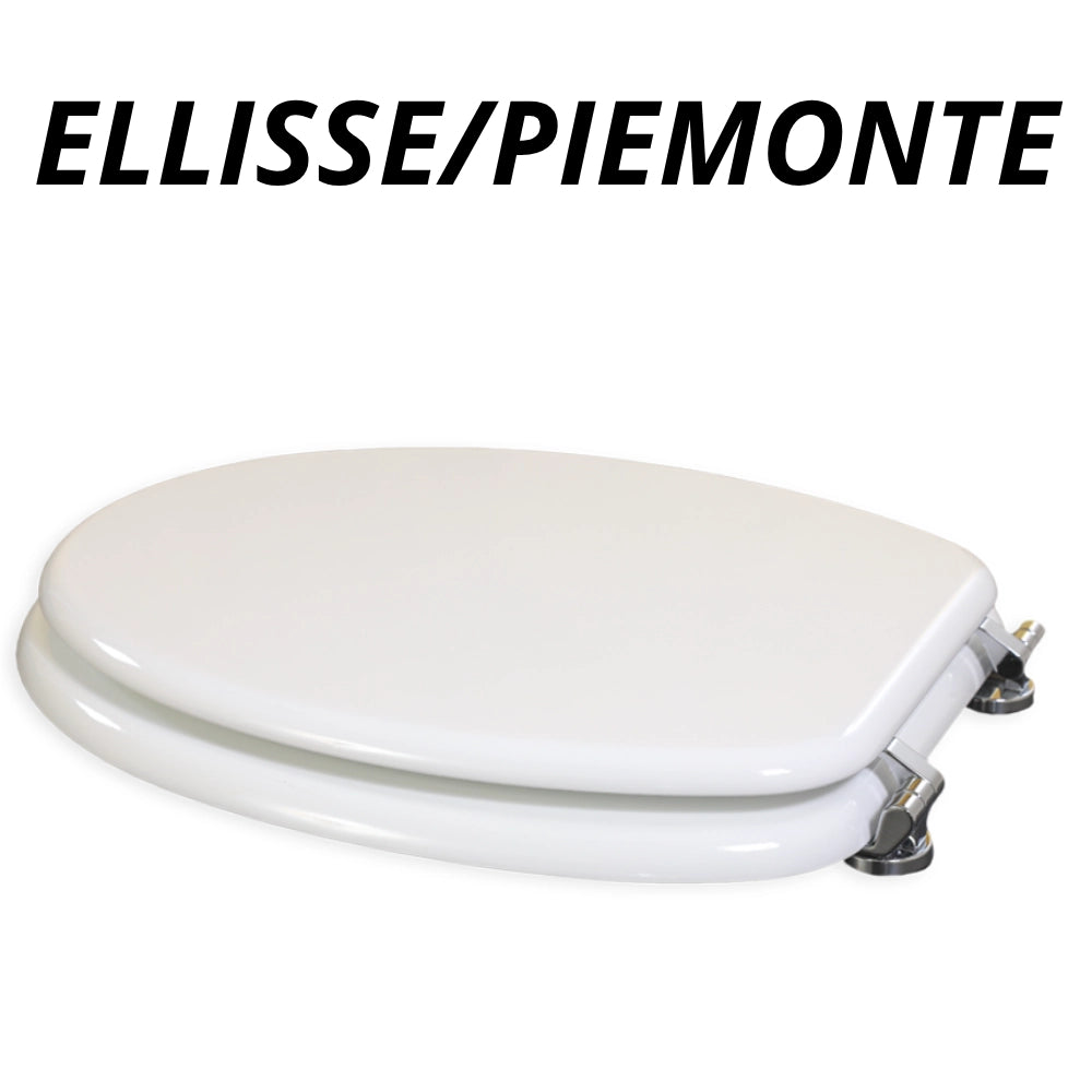 Copriwater universale piemonte in legno bianco lucido