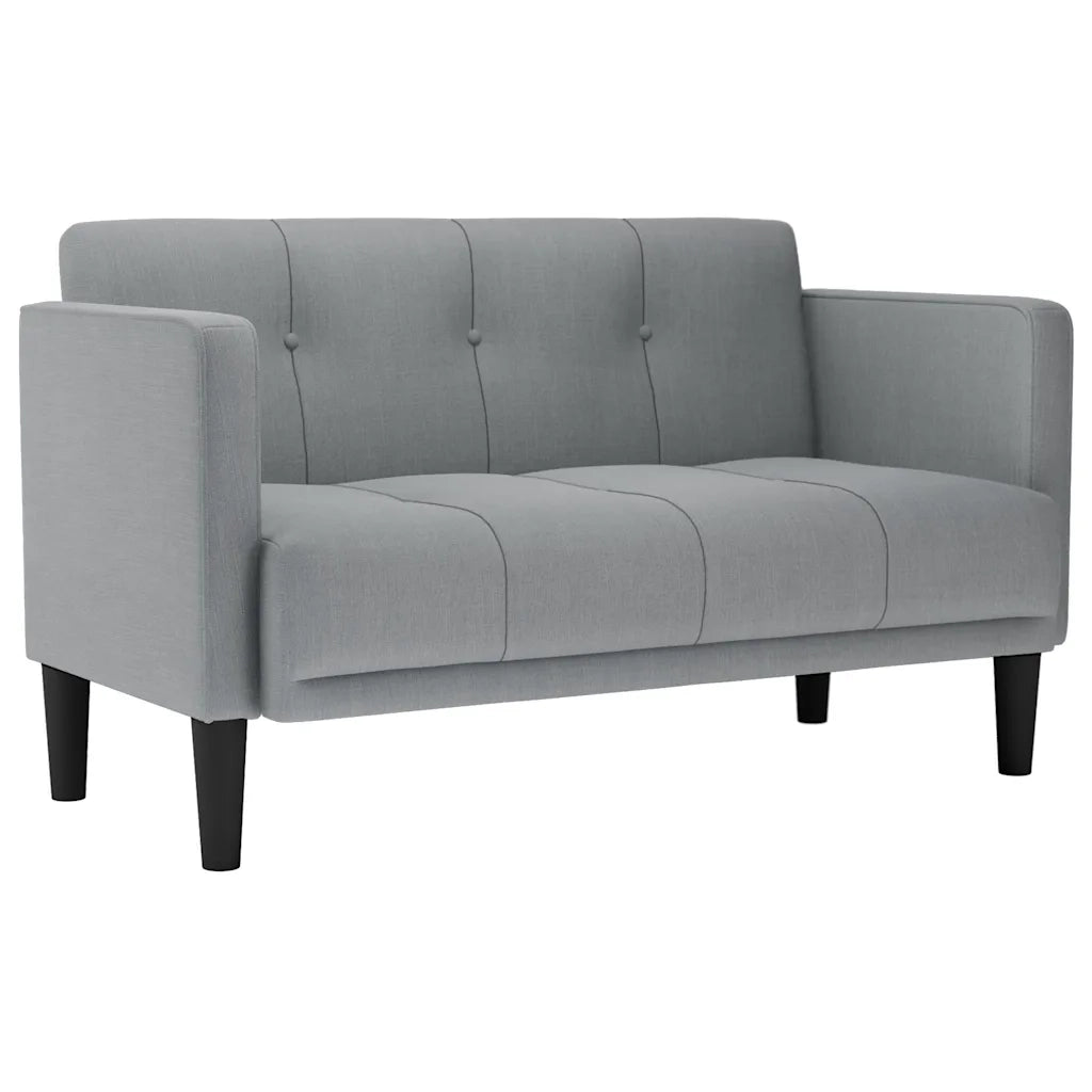 Divano Divanetto Grigio Chiaro 111 cm in Tessuto 4100560