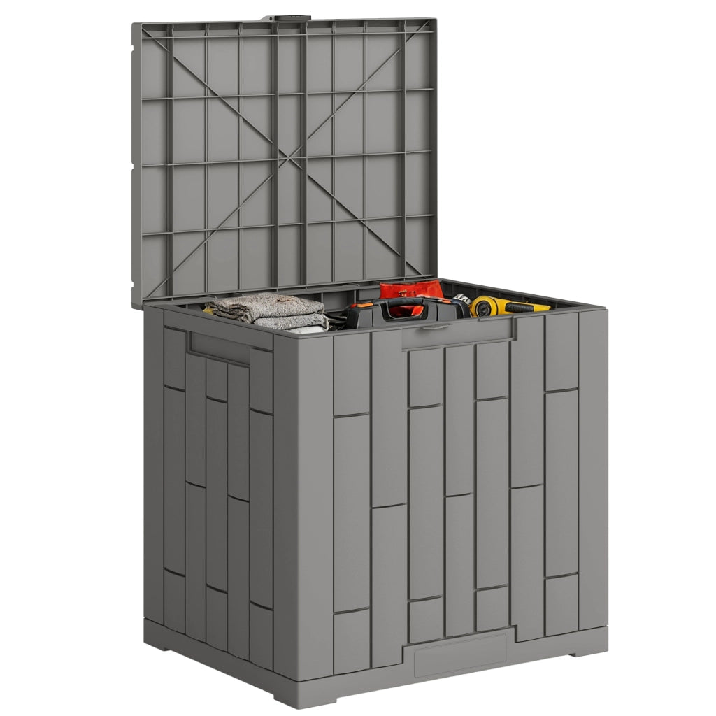 Ba¨²le per Esterno con Serratura ¨C Minimal ¨C Grigio 114L