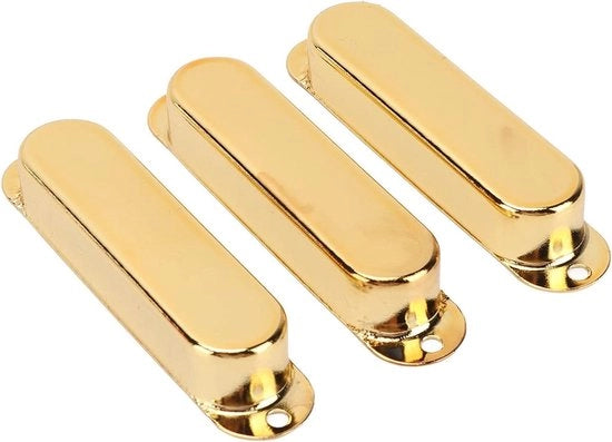Panno di Pickup per Chitarra Elettrica - 3 Pezzi Disegno Standard - Riduzione Rumore - Copertura Single Coil d'Oro
