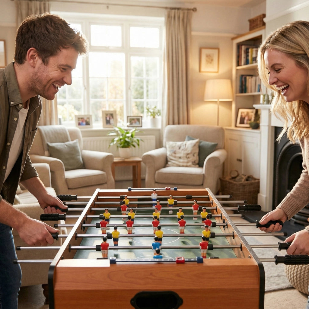 Calcio Balilla in Legno ¨C Minimal ¨C con 22 Giocatori e Accessori