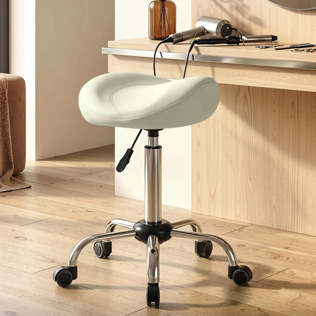 Sedia da massaggio regolabile in altezza ¨C zephmum ¨C similpelle crema