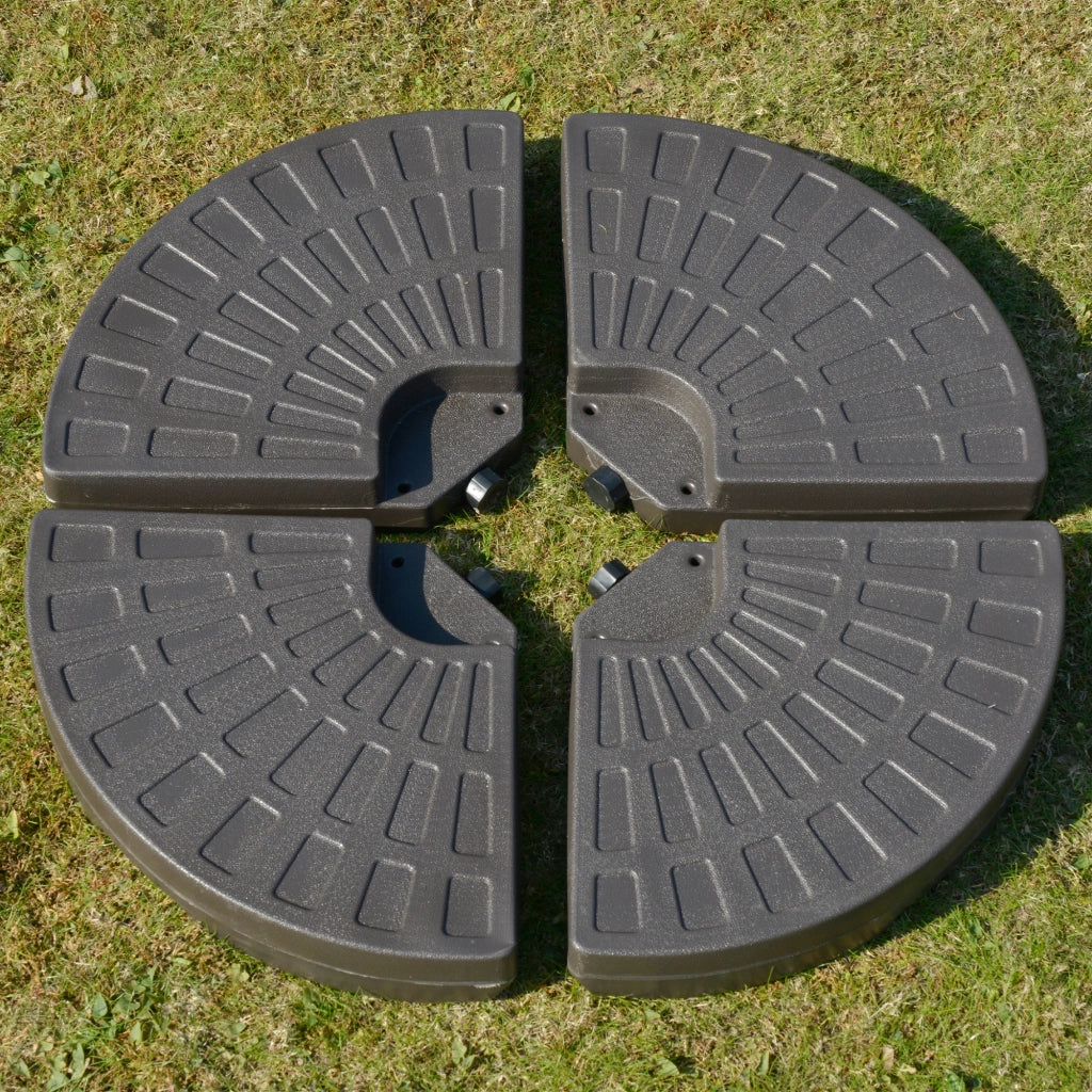 Base per Ombrellone da Giardino ¨C zephmum ¨C 100x100x10.5cm Caff¨¨