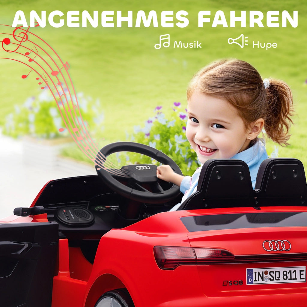 Auto Elettrica per Bambini Audi Q8 12V ¨C Xylo ¨C Rosso con Telecomando e Luci LED