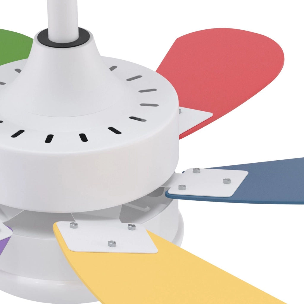 ZMH Ventilatore da soffitto con luce e telecomando Silenziatore per corridoio Camera da letto Luce a soffitto