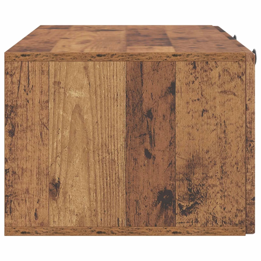 Mobile Porta TV da Muro-Credenza per TV sospesa Legno antico 99 x 41 x 30 cm