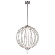 Lampada a sospensione Oberlin Feiss nichel LED 8W Ø51cm