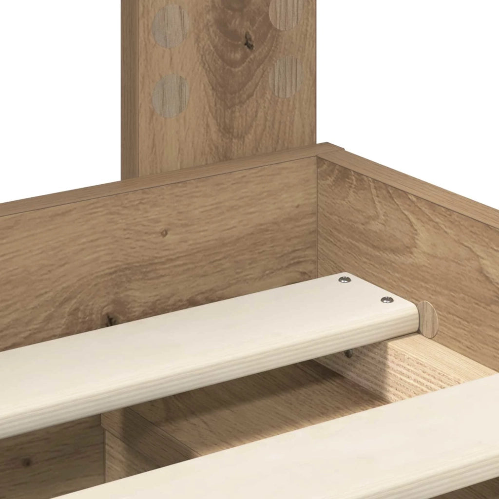 Letto singolo | Letto per adulti | Struttura del letto con testiera Rovere Artigianale 90 x 190 cm