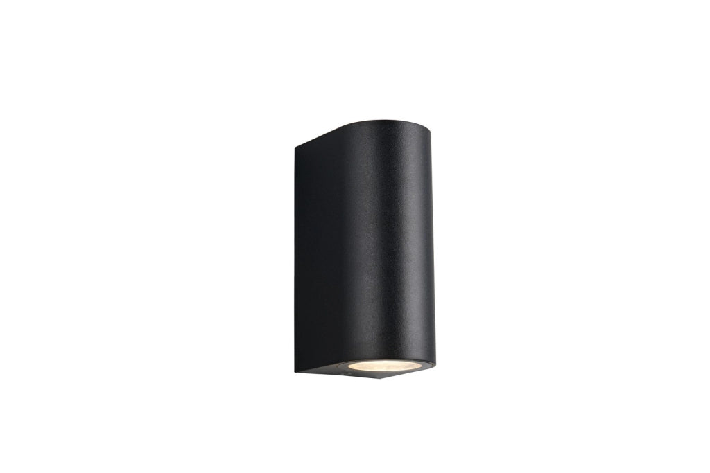 Applique esterna SORIA RL nera cilindrica 2xGU10 IP44