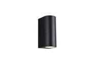 Applique esterna SORIA RL nera cilindrica 2xGU10 IP44