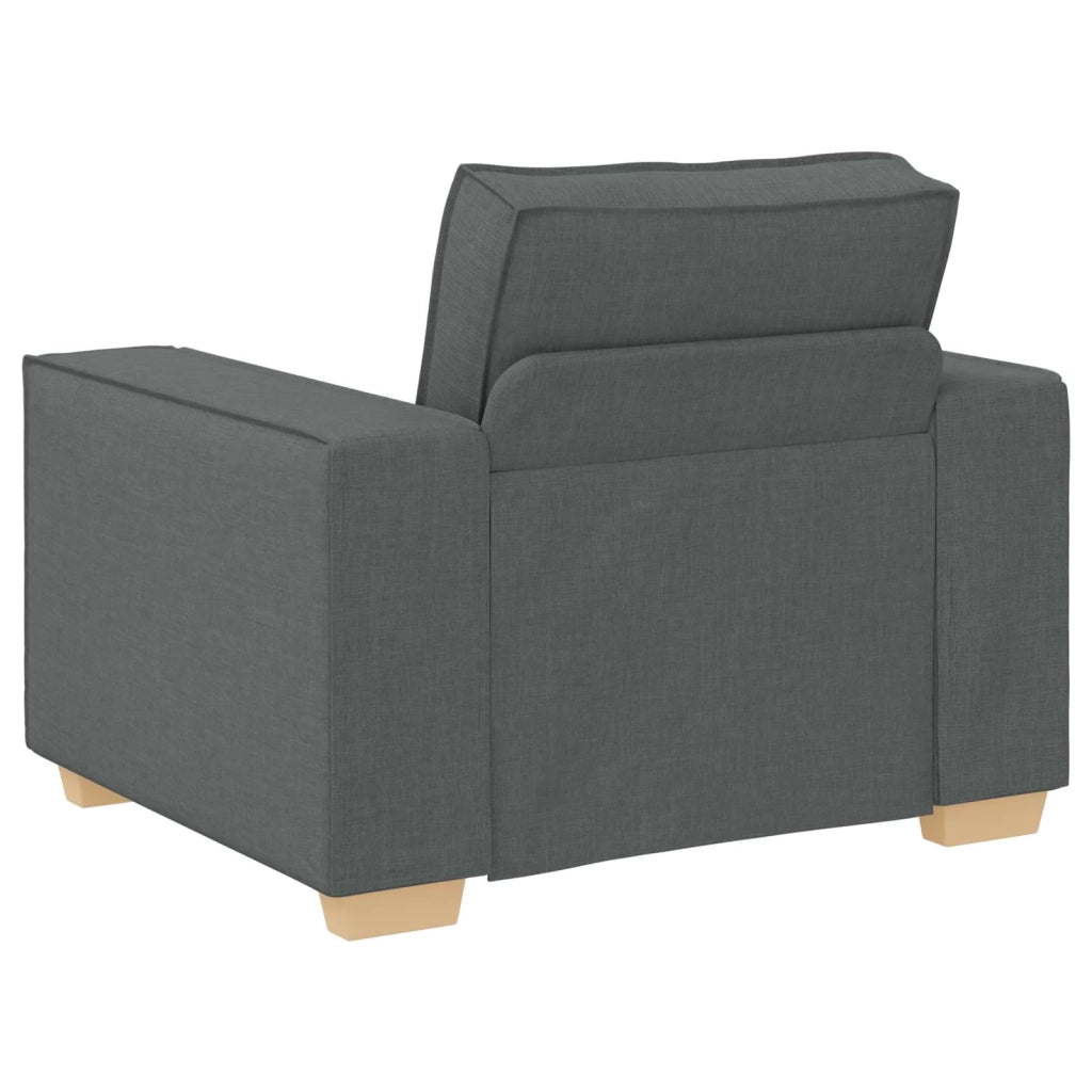 Divano 3 pcs Grigio scuro 220 x 80 x 84 cm Tessuto misto lino 3324610