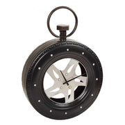 Orologio in metallo nero 51x14,5x72h