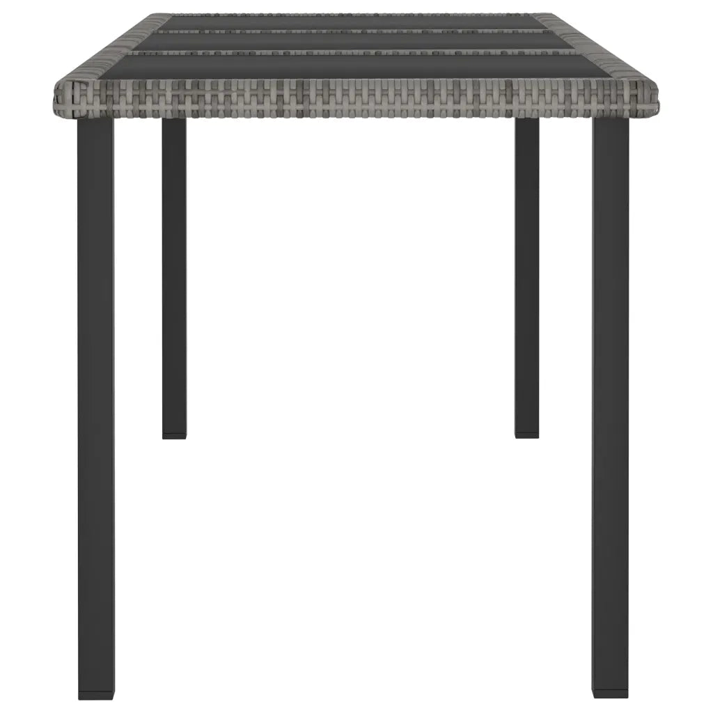Set da Pranzo da Giardino 7 pz | Set Salotto da Giardino in Polyrattan Grigio