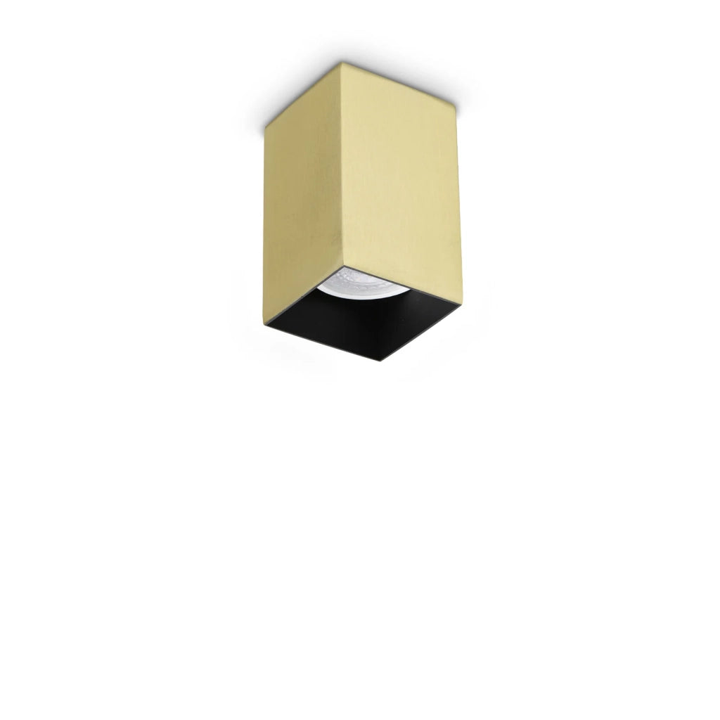 Plafoniera Look 1 Luce Gu10 Ottone