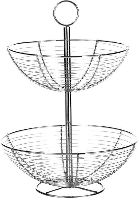 Scaletta frutta moderna a 2 livelli - 2950 x 2950 x 41 cm