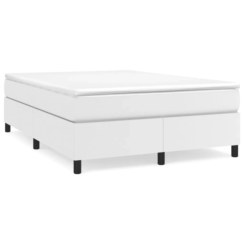 Struttura Letto a Rete a Molle Bianco 140x200 cm in Similpelle 3121048