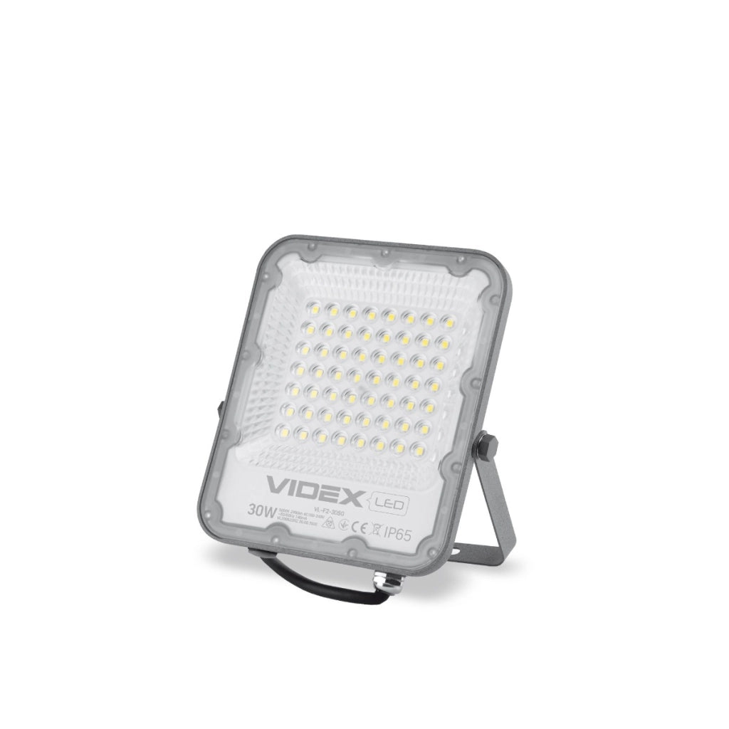 Faro LED esterno 30W 5000K 3900lm IP65 Videx grigio