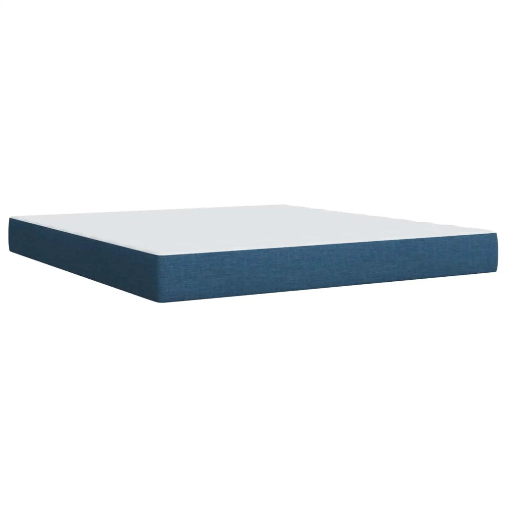Letto box spring con materasso Blu 180 x 200 cm Tessuto 3451013
