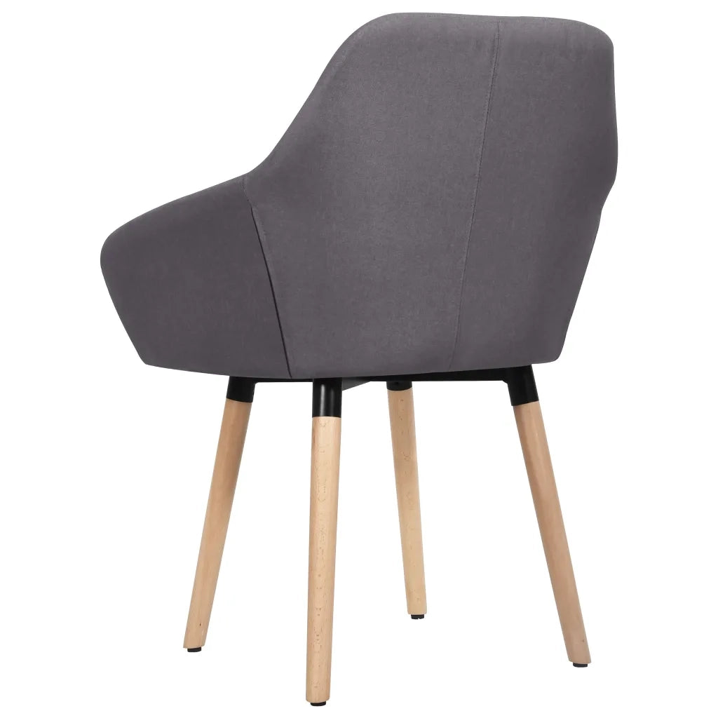 Sedie da Pranzo 2 pz Grigio Scuro in Tessuto 283460