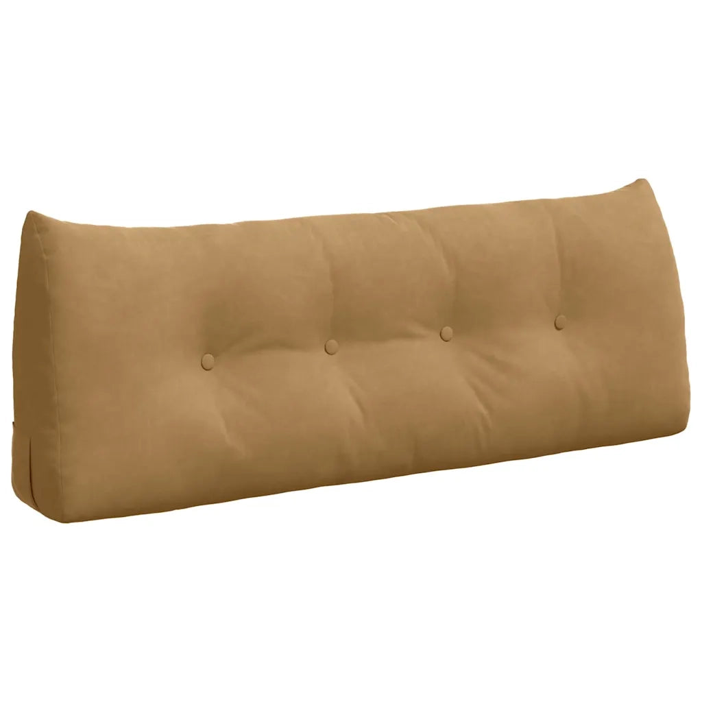 Cuscino per Schiena Marrone 120 x 24 x 50 cm Velluto 42014495