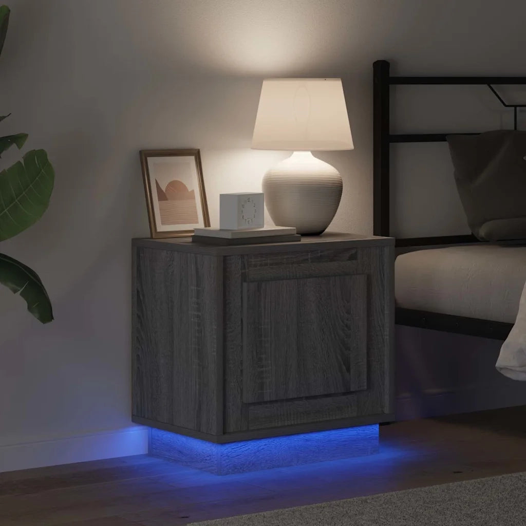 Set di 2 Comodini | Armadio da Notte | Mobiletto da notte Grigio 44 x 34,5 x 45 cm