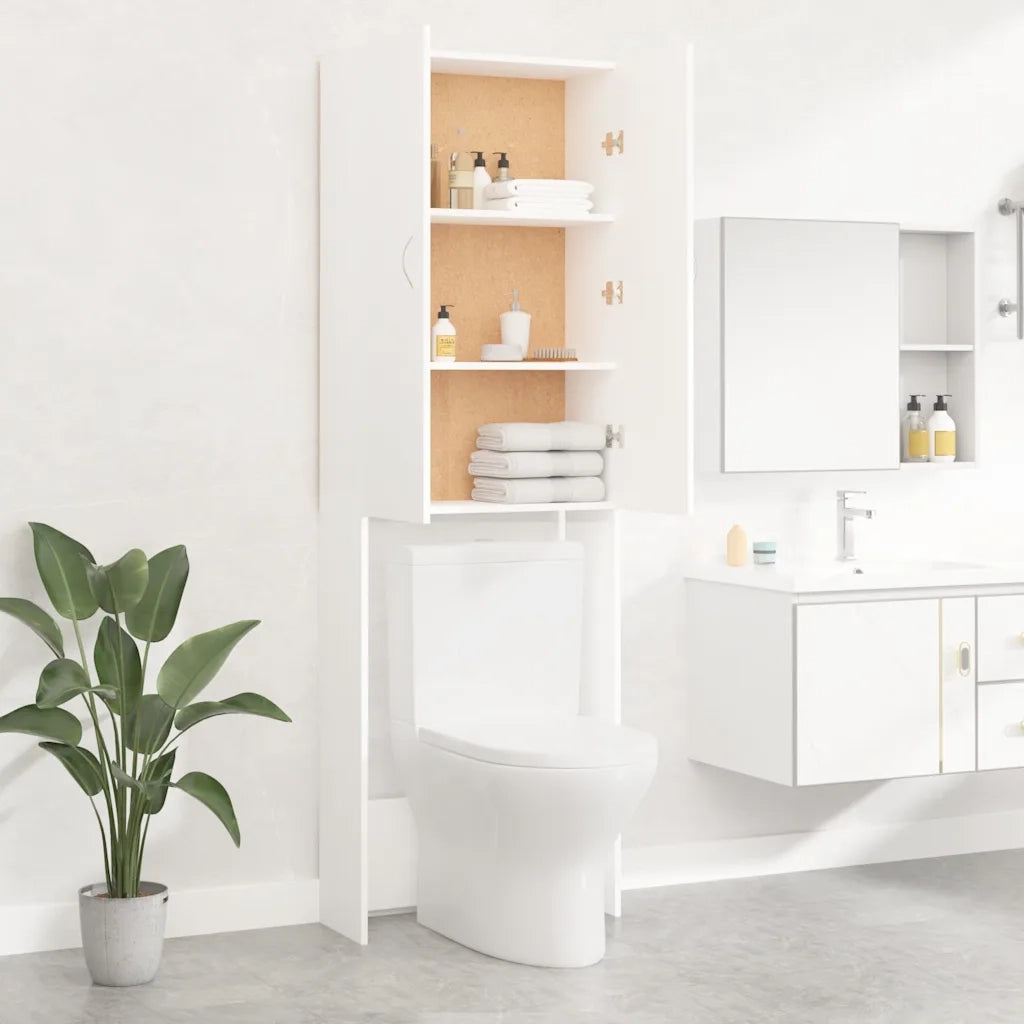 Mobile per Lavatrice Bianco 64x25,5x190 cm 808413