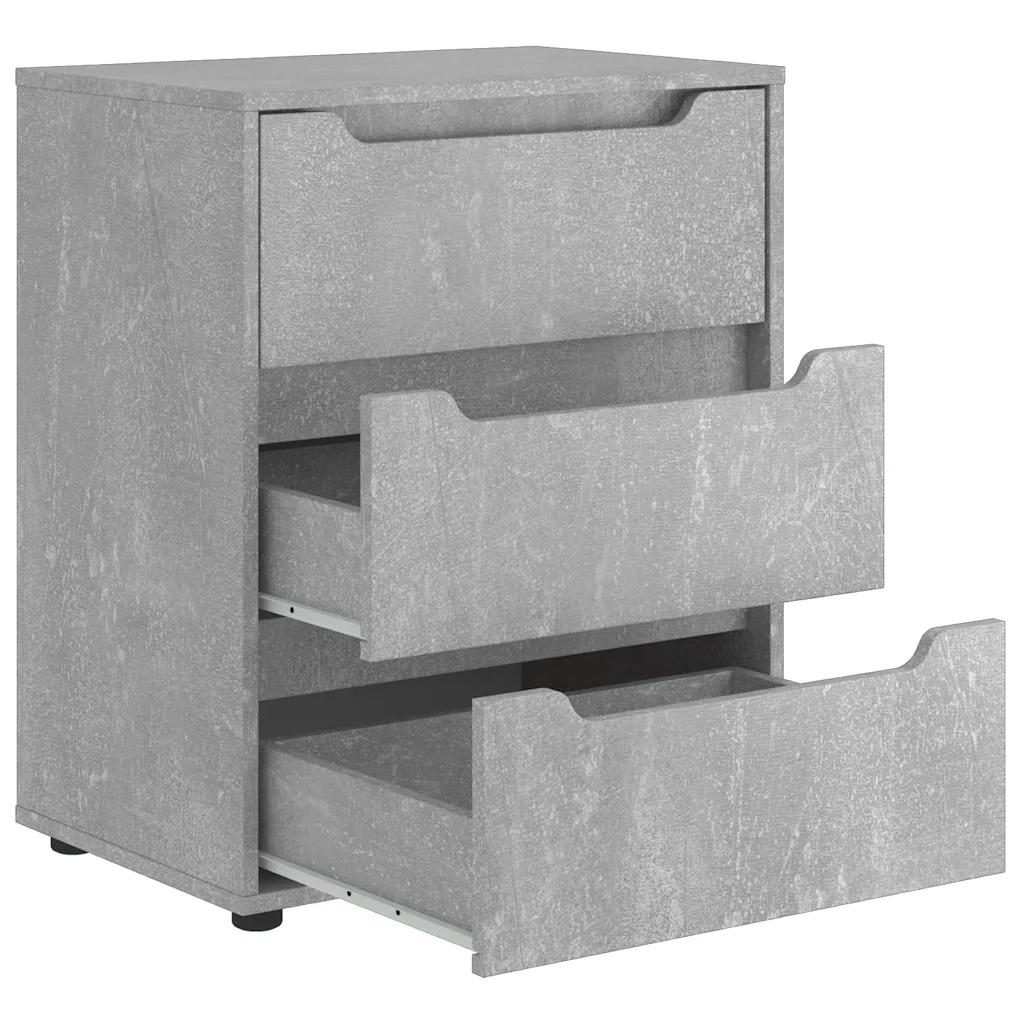 Credenza | Madia | Buffet da pranzo | Armadio da pranzo VISNES Grigio Cemento 60x40x73 cm in Legno Multistrato