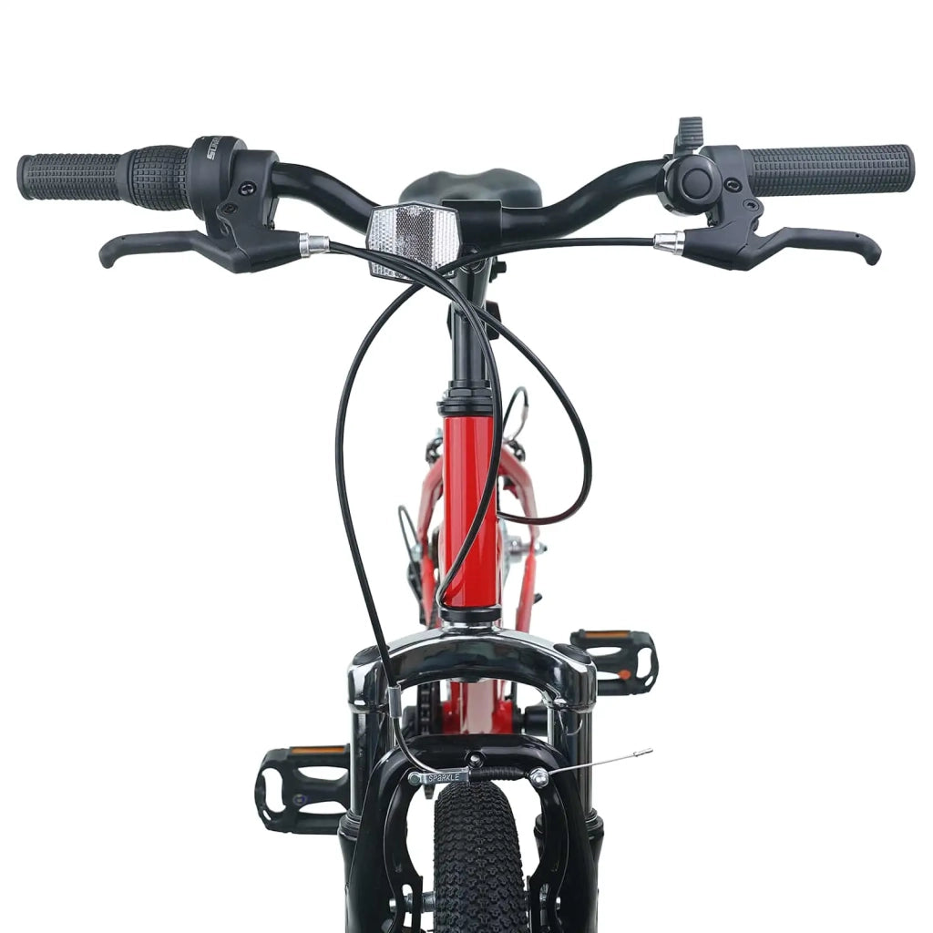 Bicicletta per Bambini 24 Pollici 6-Speed per 8-12 anni Rosso