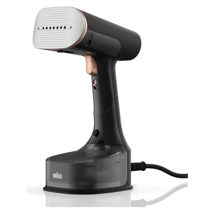 Braun stiratrice verticale QuickStyle 7 GS7088CP, 1600W, vapore 35g-min, piastra SuperCeramic, riscaldamento 35s, nera