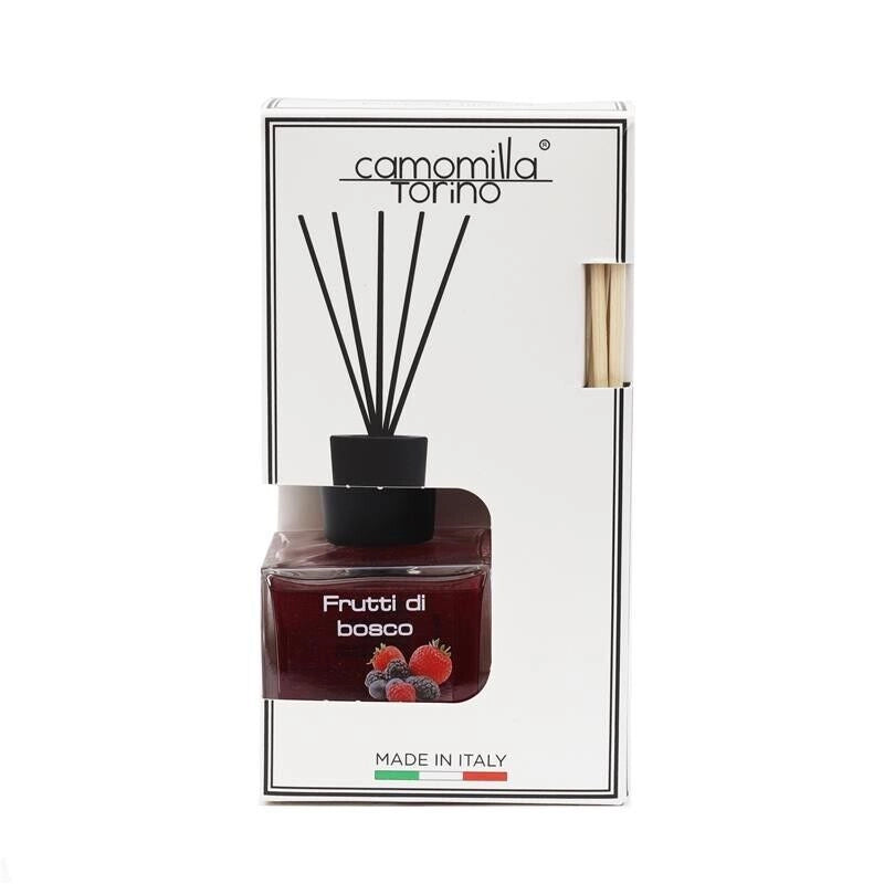 CAMOMILLA TORINO DIFFUSORE AMBIENTE CON BASTONCINI AI FRUTTI DI BOSCO DA 100 ML
