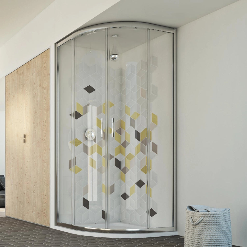 Box doccia semicircolare 80x80 CM H198 trasparente mod. Evolution