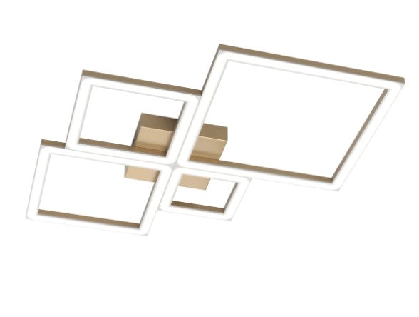 FOUR SQUARES APPLIQUE-PLAFONIERA 55 CM. GOLD 1162-55-GO