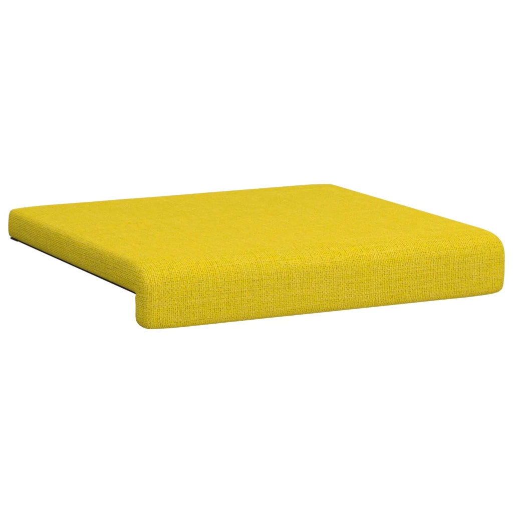 Cuscino per panchina 2 pcs Tessuto Giallo Chiaro 42043017