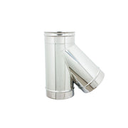 Raccordo inox a y braga a 135° mf da 80mm codino m aisi 304