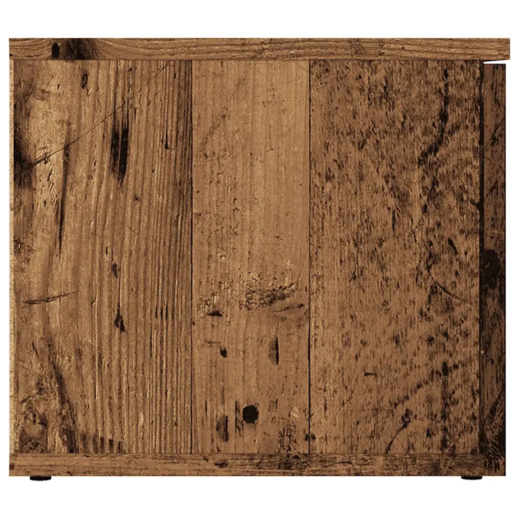 Mobile Porta TV Legno Vecchio 80x34x30 cm in Legno Multistrato 856012