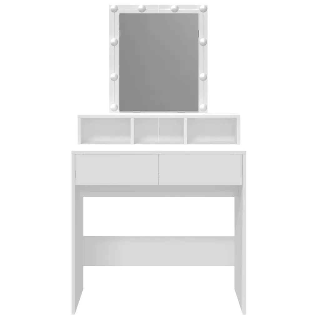 Toeletta con LED Bianca 80x41x144,5 cm 848178