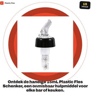 Dispensatore 15ml - Materiale plastico - Sicuro - Transparente/Rosso