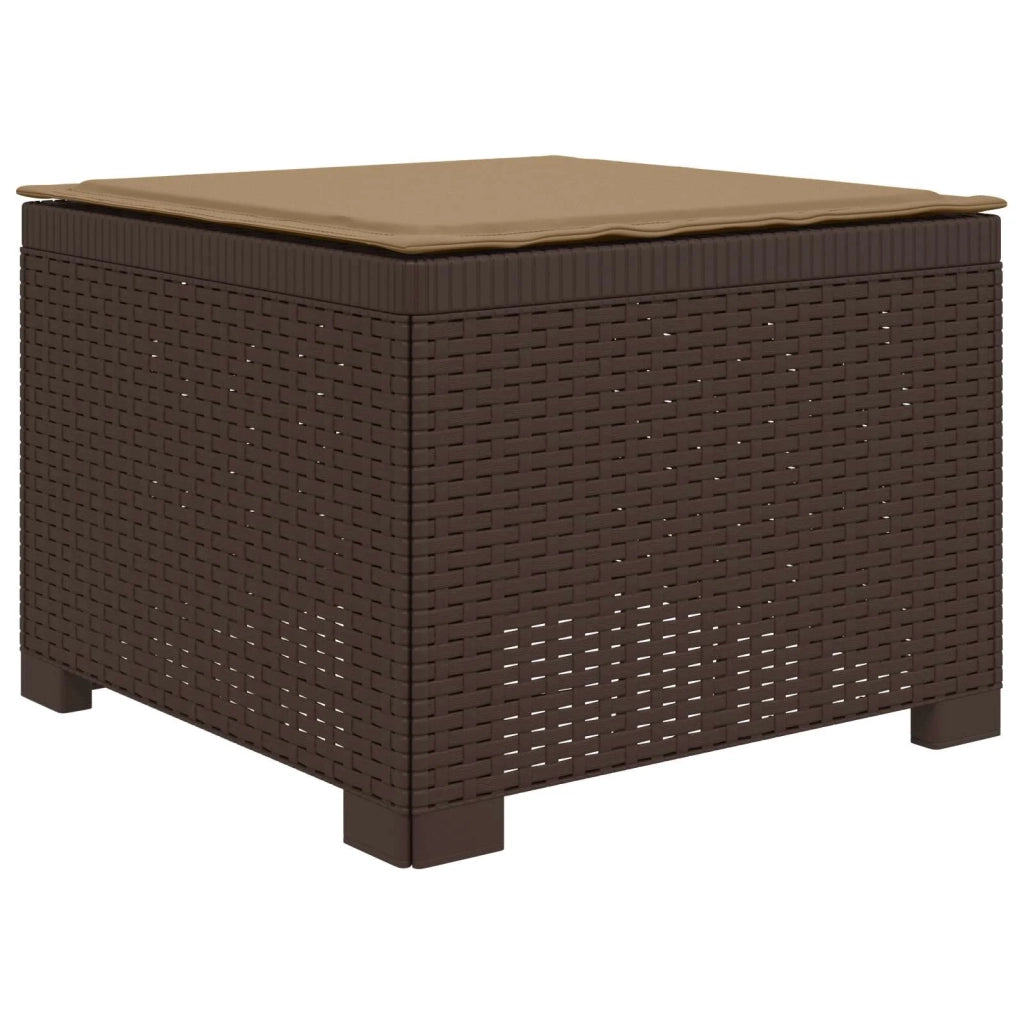 Divano da esterno-Divano da Giardino 3 posti con cuscini in look rattan PP 262782