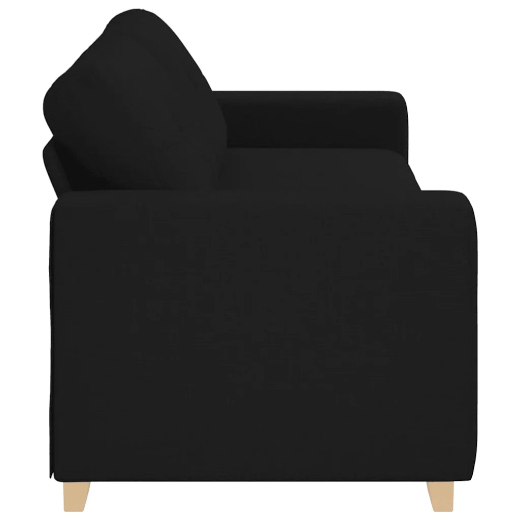 Divano a 3 posti Nero 220x78x80 cm in Tessuto 4105090