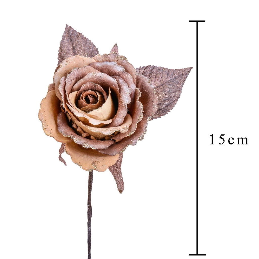 Pick con rosa colore oro